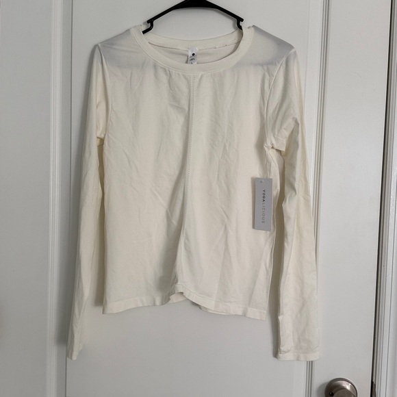yogalicious seamless bridgett long sleeve White Black Long Sleeve Top 2 Pack L - Picture 5 of 11